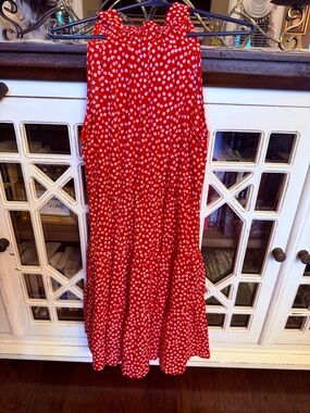 Red Polka Dot Tiered Women’s Skirt
